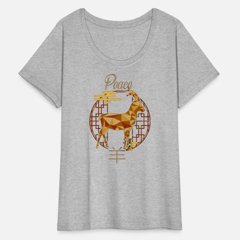 Chinese Zodiac Animals Astrology Geometric Goat At