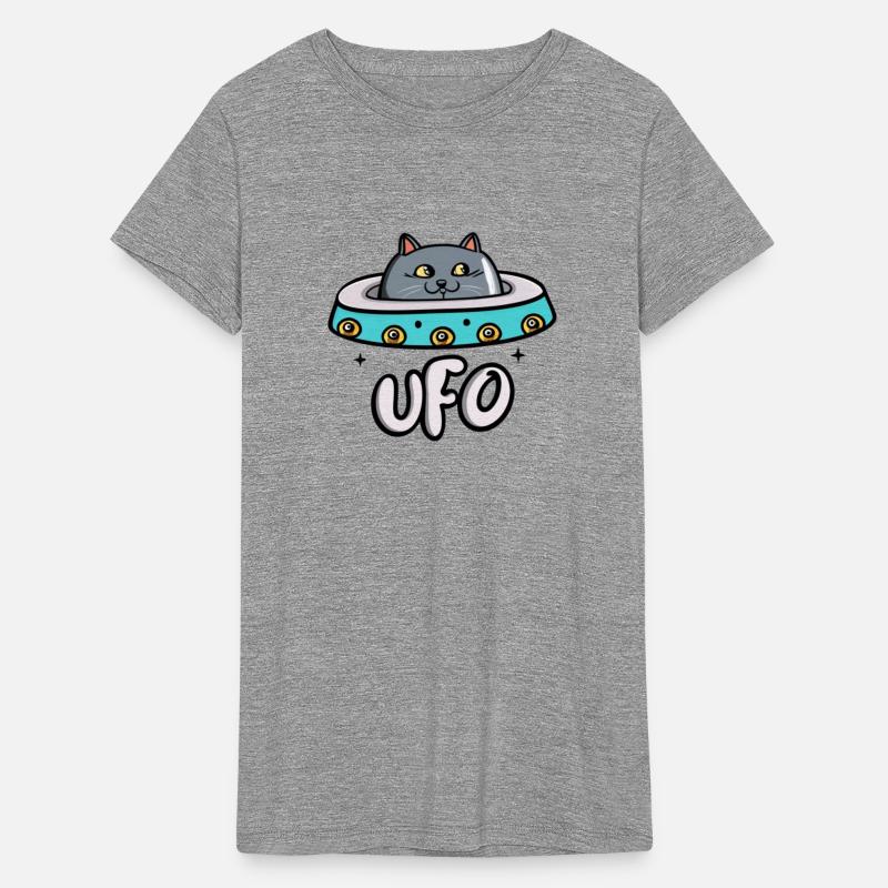 Confused Cat on UFO