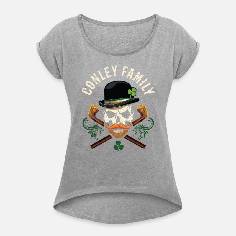 Conley Family Irish Skull with Shillelagh and