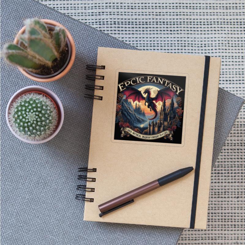 Epic Fantasy Dragon Castle Illustration