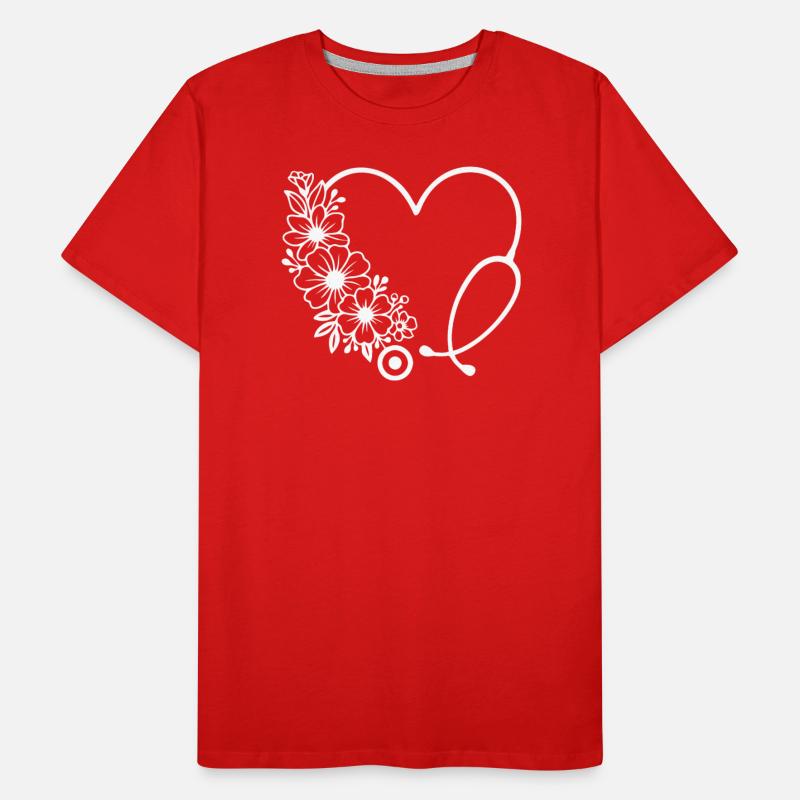 Floral Heart Stethoscope Medical Design