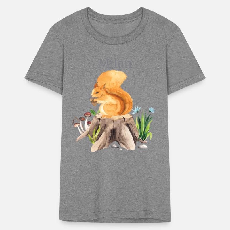 Forest Animal Squirrel Flowers Name Milan