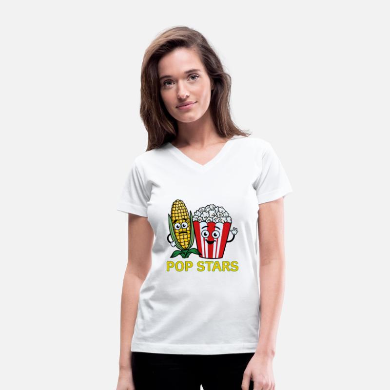 Funny Food Pun Popstars Corn and Popcorn Bro