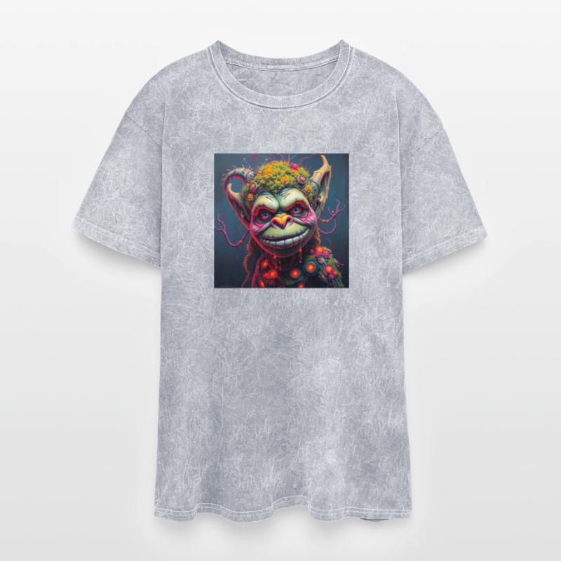 moss covered skin with glowing circuitry