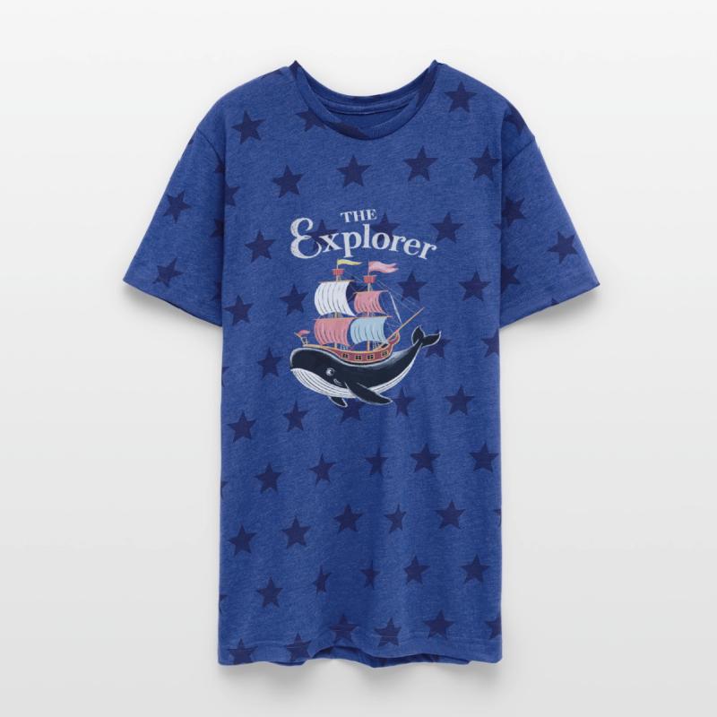 Nautical Adventure with Whale and Ship for a