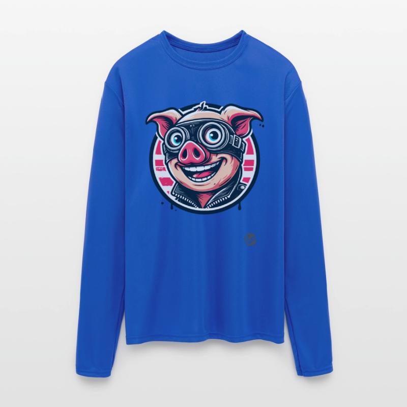 Old School Biker Pig