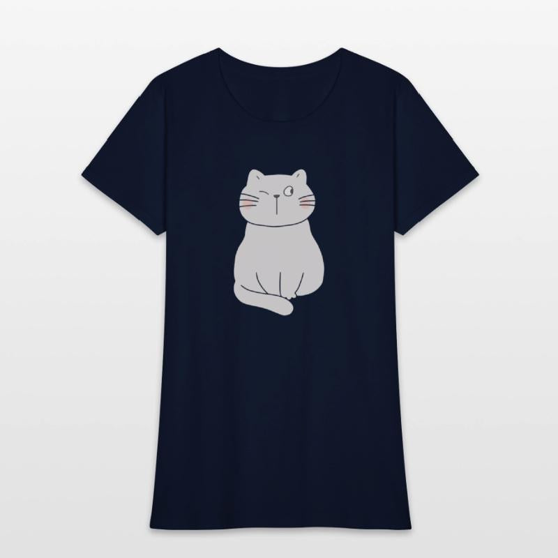 Playful One-Eyed Blink Cat Art for Cat Lovers