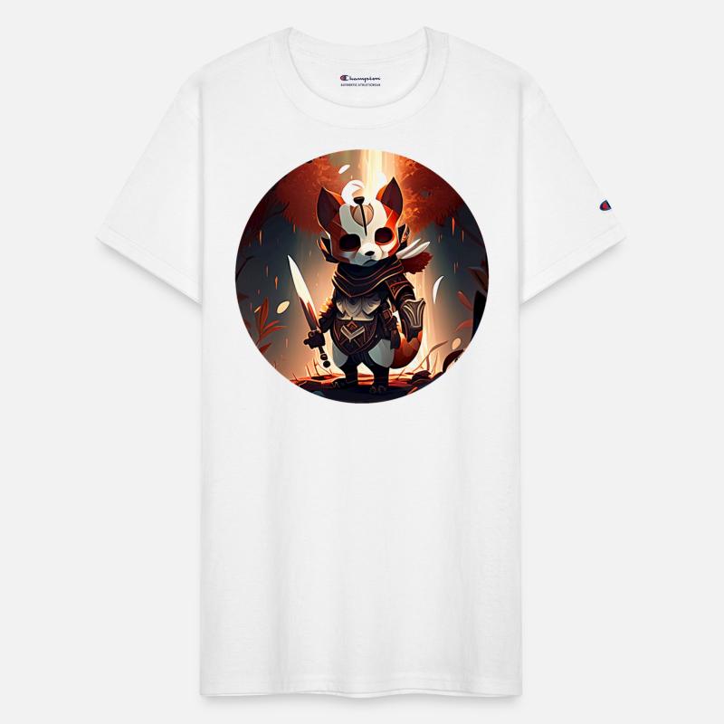 Red Panda Masked Warrior Character Portrait 2