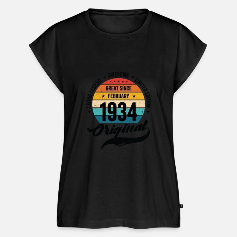 Retro 90 Years February 1934 Birthday Vintage