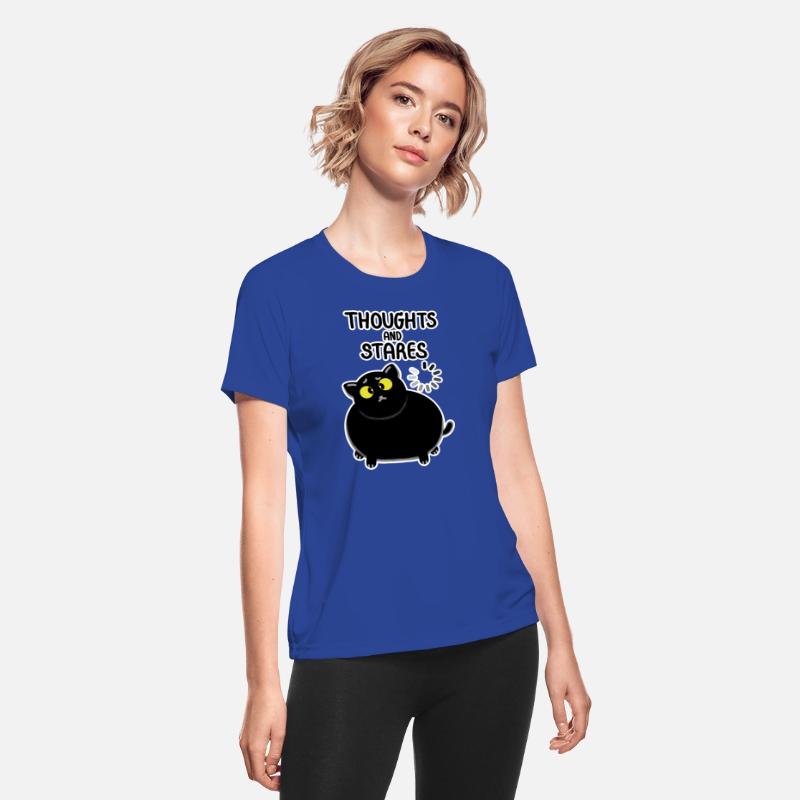 Thoughts And Stares Black lucky cat