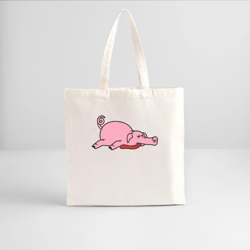 Unconscious dead pig barbecue food meat funny