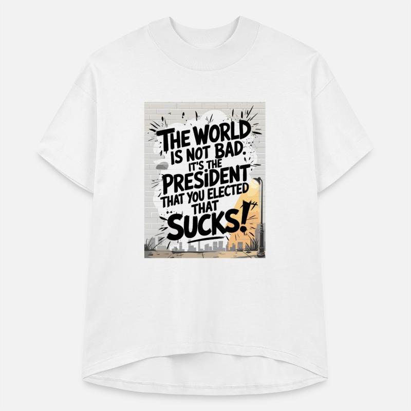 Urban Protest. “The World Is Not Bad” Graffiti Sta