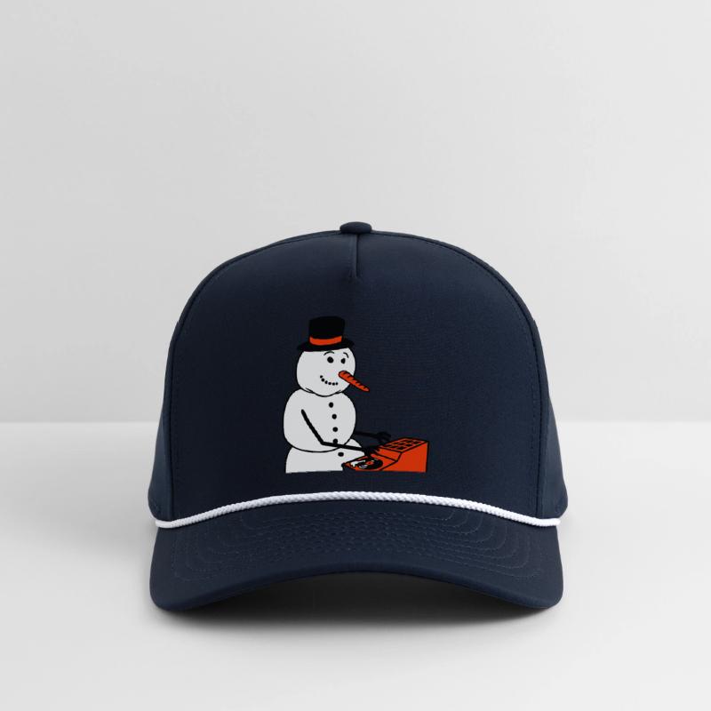 Winter DJ Snowman Mixer Mixing Console Music Party