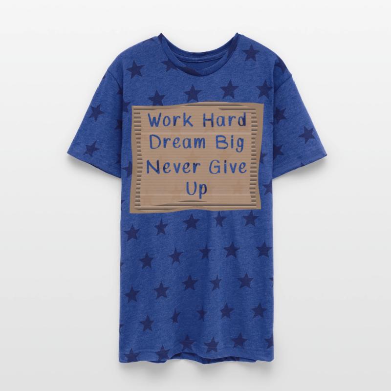 Work hard Dream Big Cardboard Message