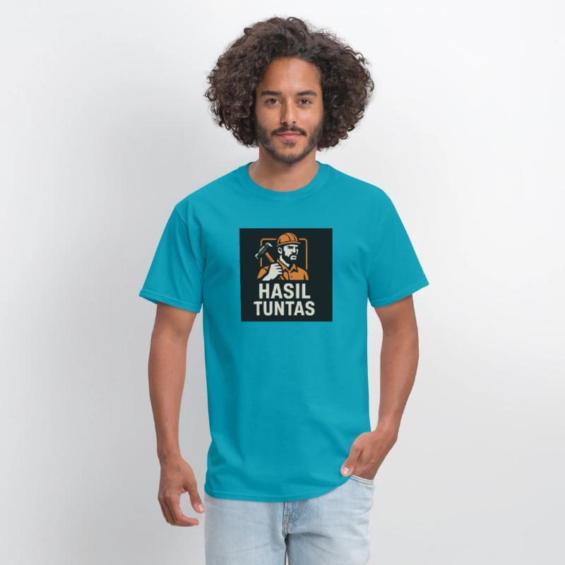 Worker with Hammer Hasil Tuntas Motif