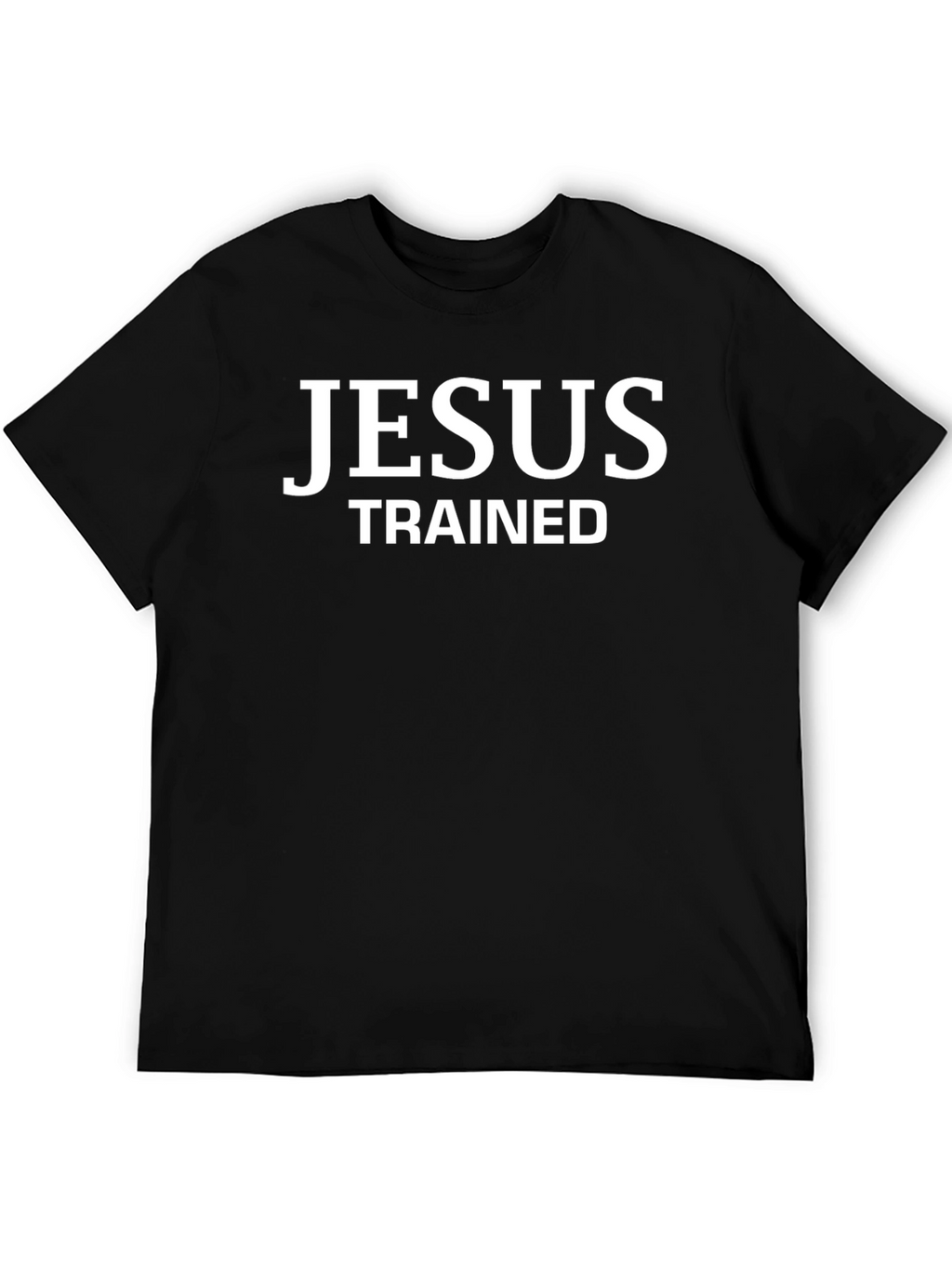 Jesus Trained Graphic Black T-Shirt