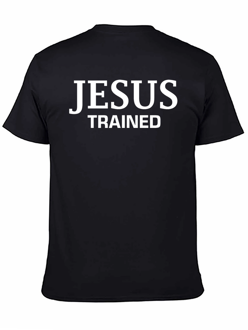 Jesus Trained Graphic Black T-Shirt
