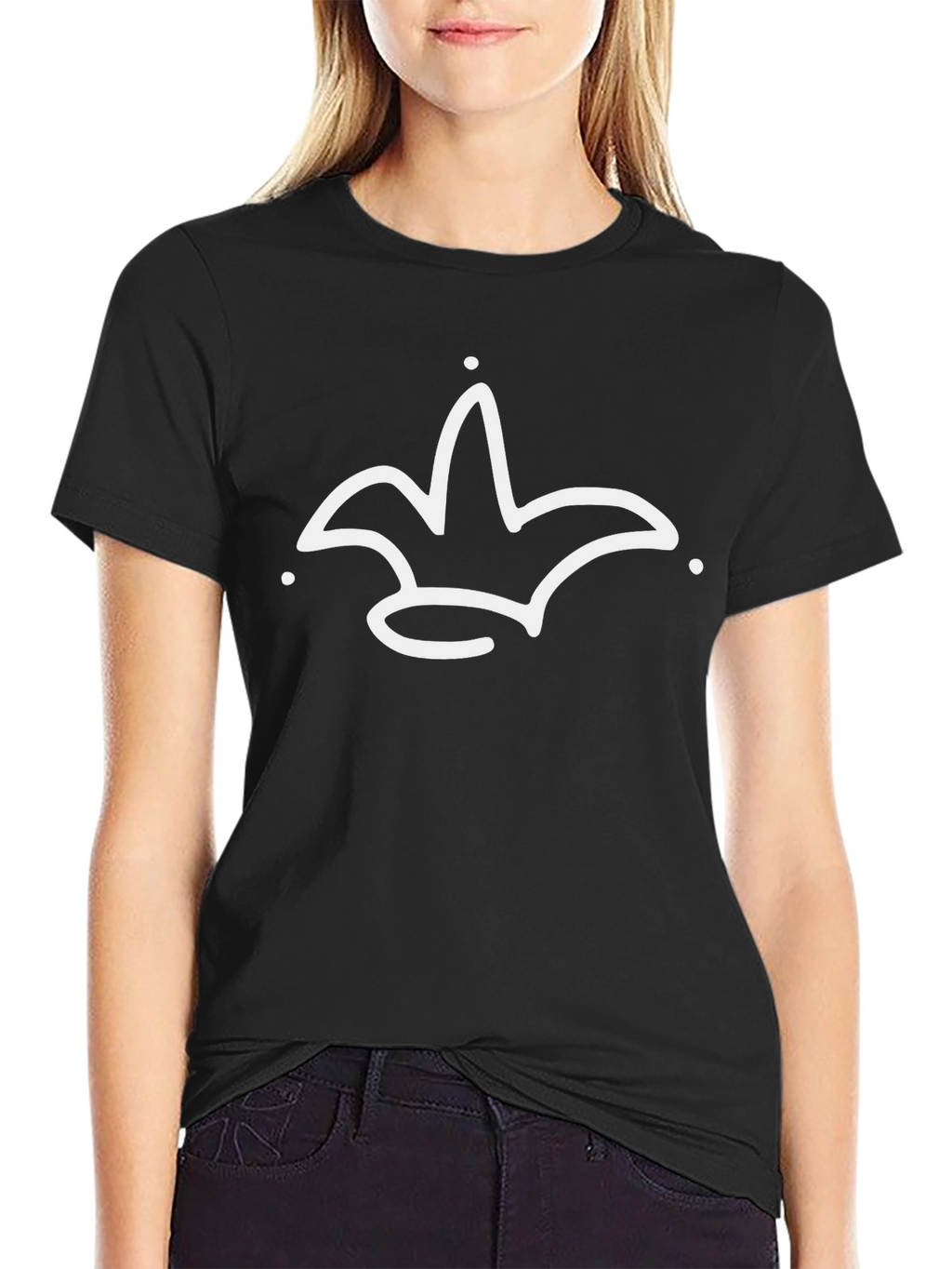 Crown Graphic Tee - Modern Minimalist Design