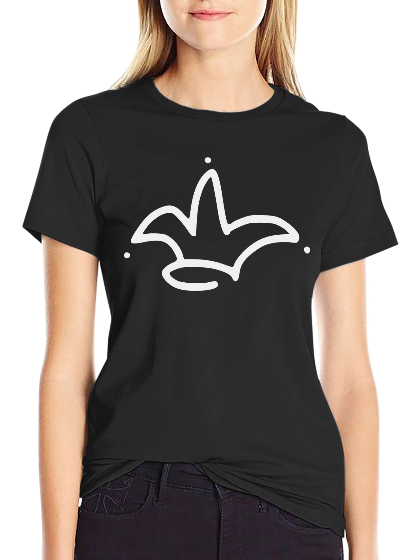 Crown Graphic Tee - Modern Minimalist Design