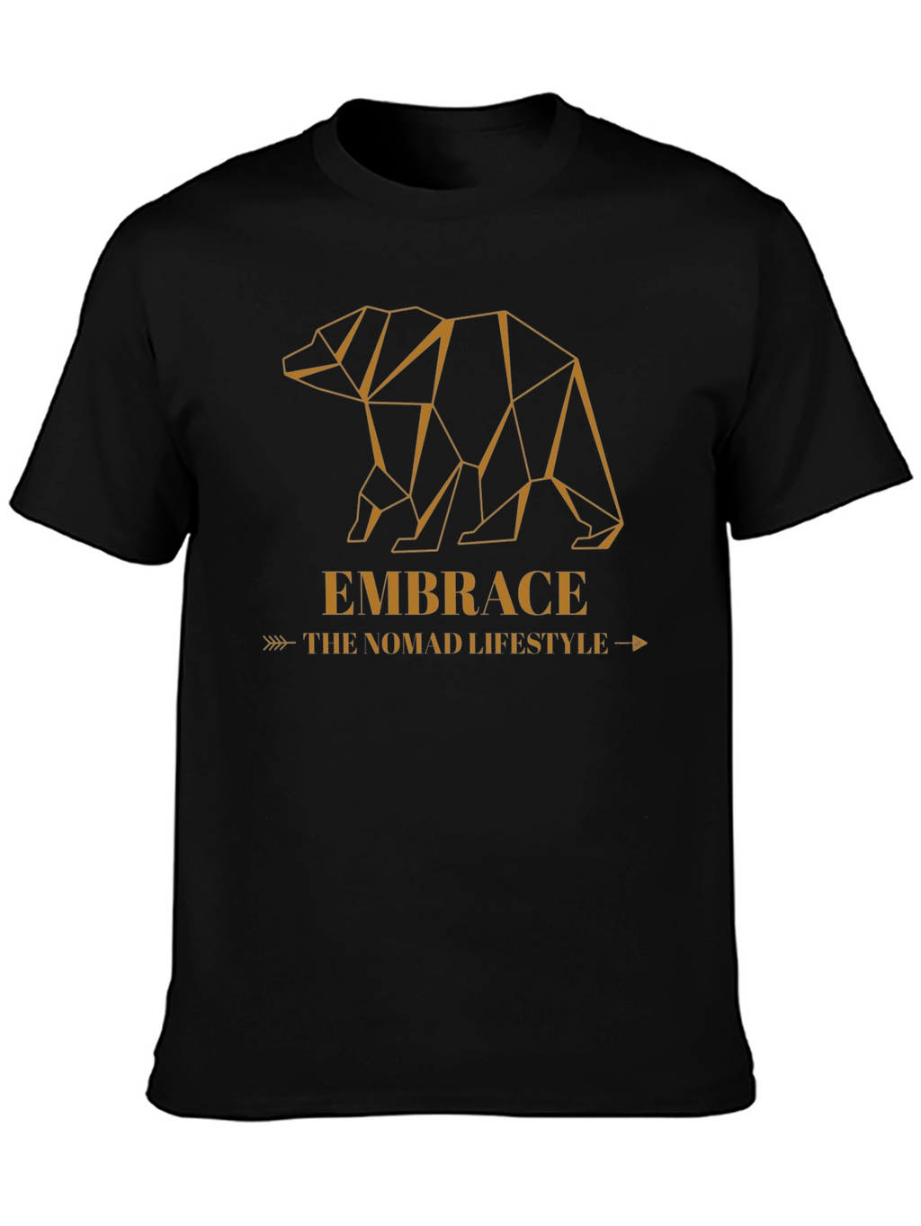 Geometric Bear Graphic Tee - Embrace the Nomad Lifestyle