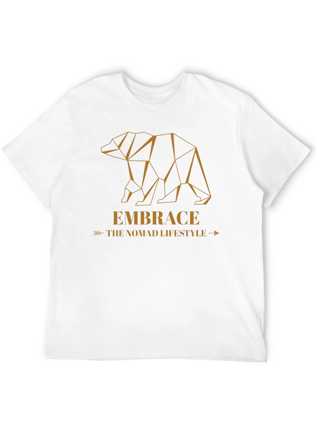 Geometric Bear Graphic Tee - Embrace the Nomad Lifestyle