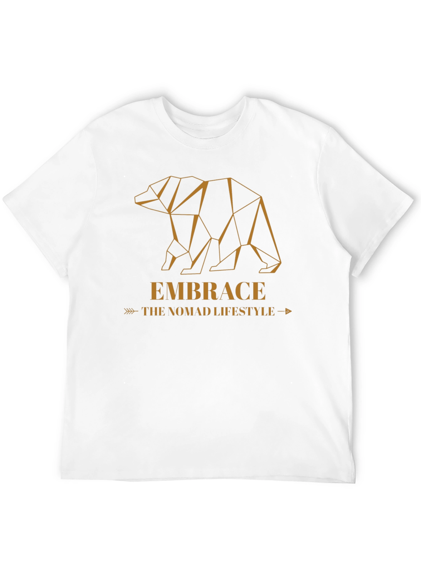 Geometric Bear Graphic Tee - Embrace the Nomad Lifestyle
