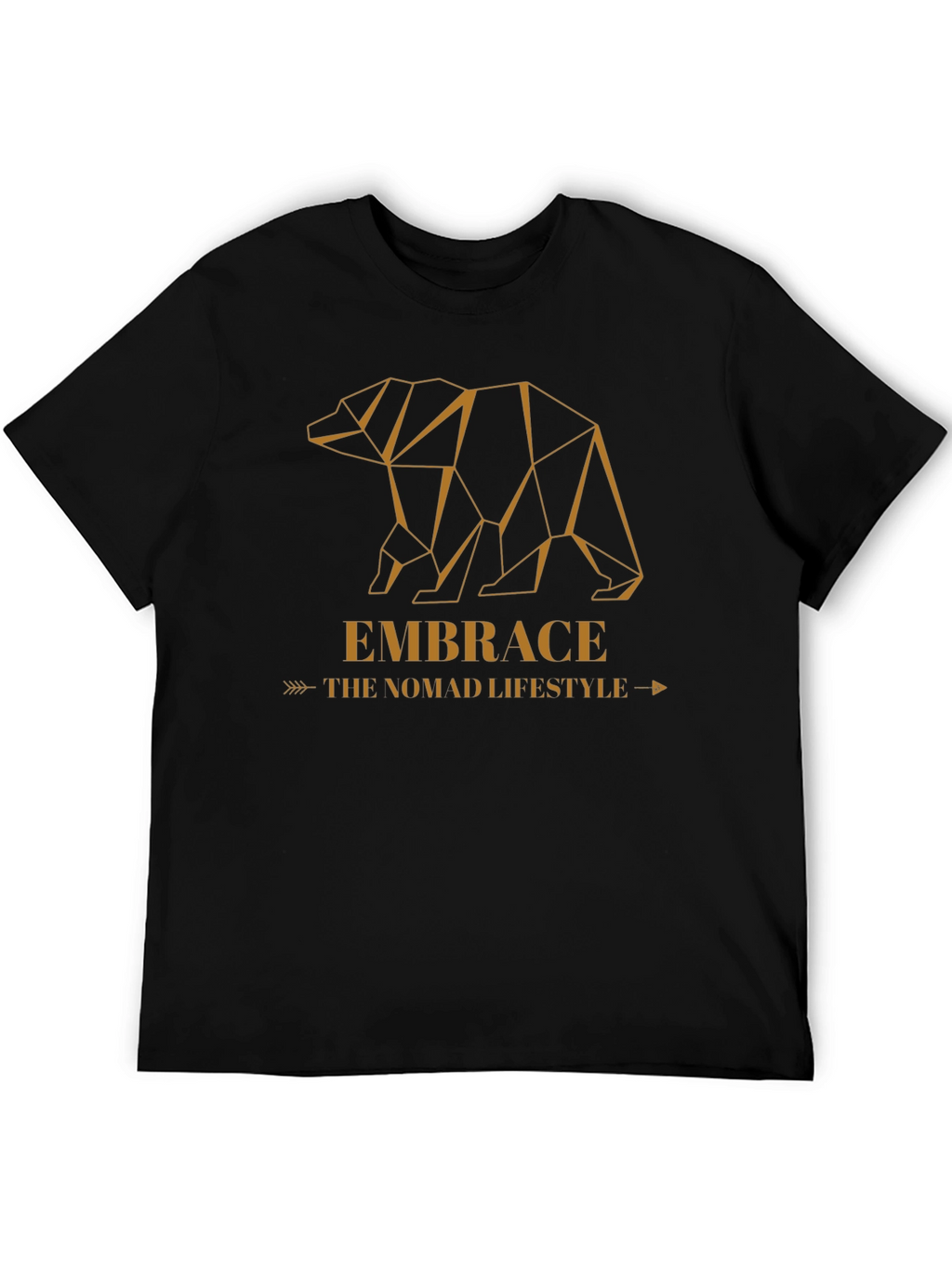 Geometric Bear Graphic Tee - Embrace the Nomad Lifestyle