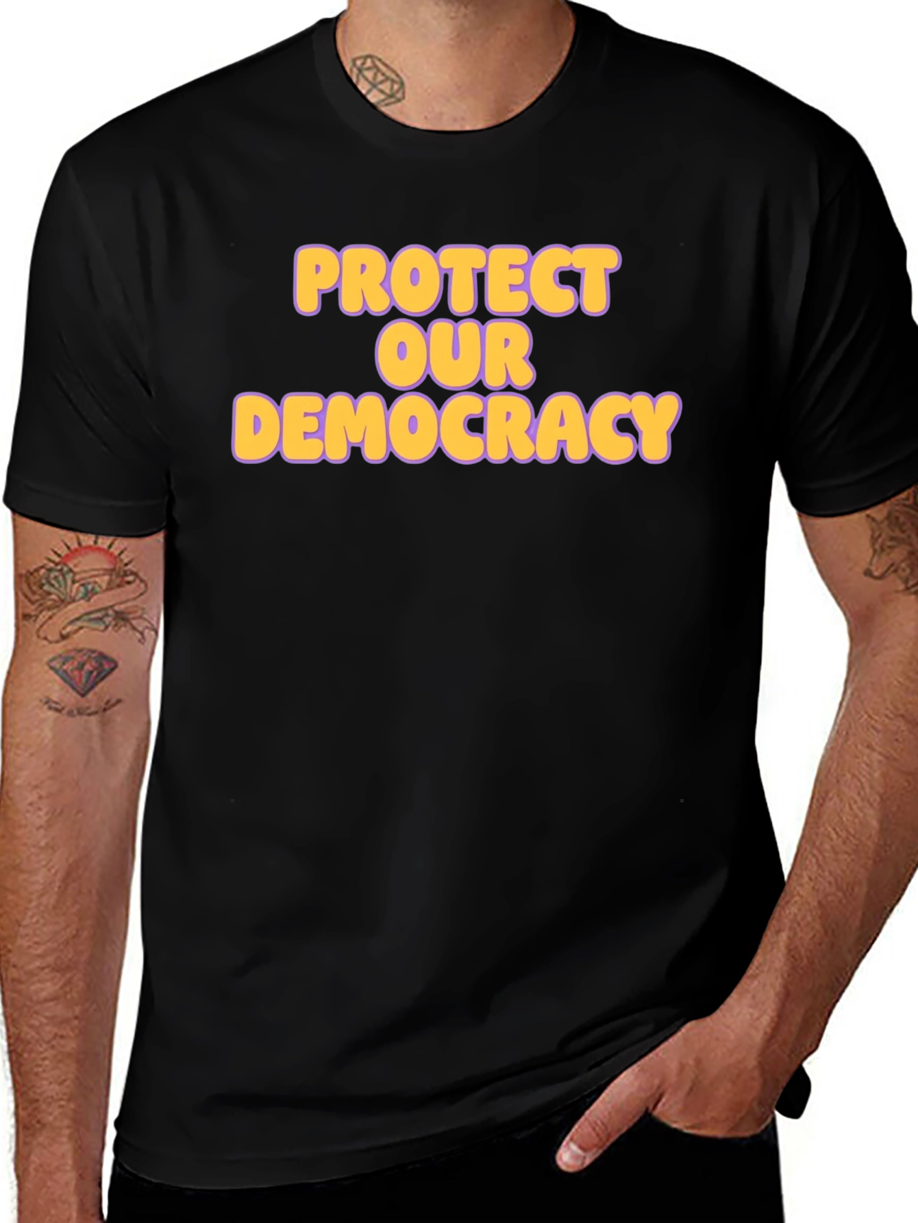 Protect Our Democracy Graphic T-Shirt