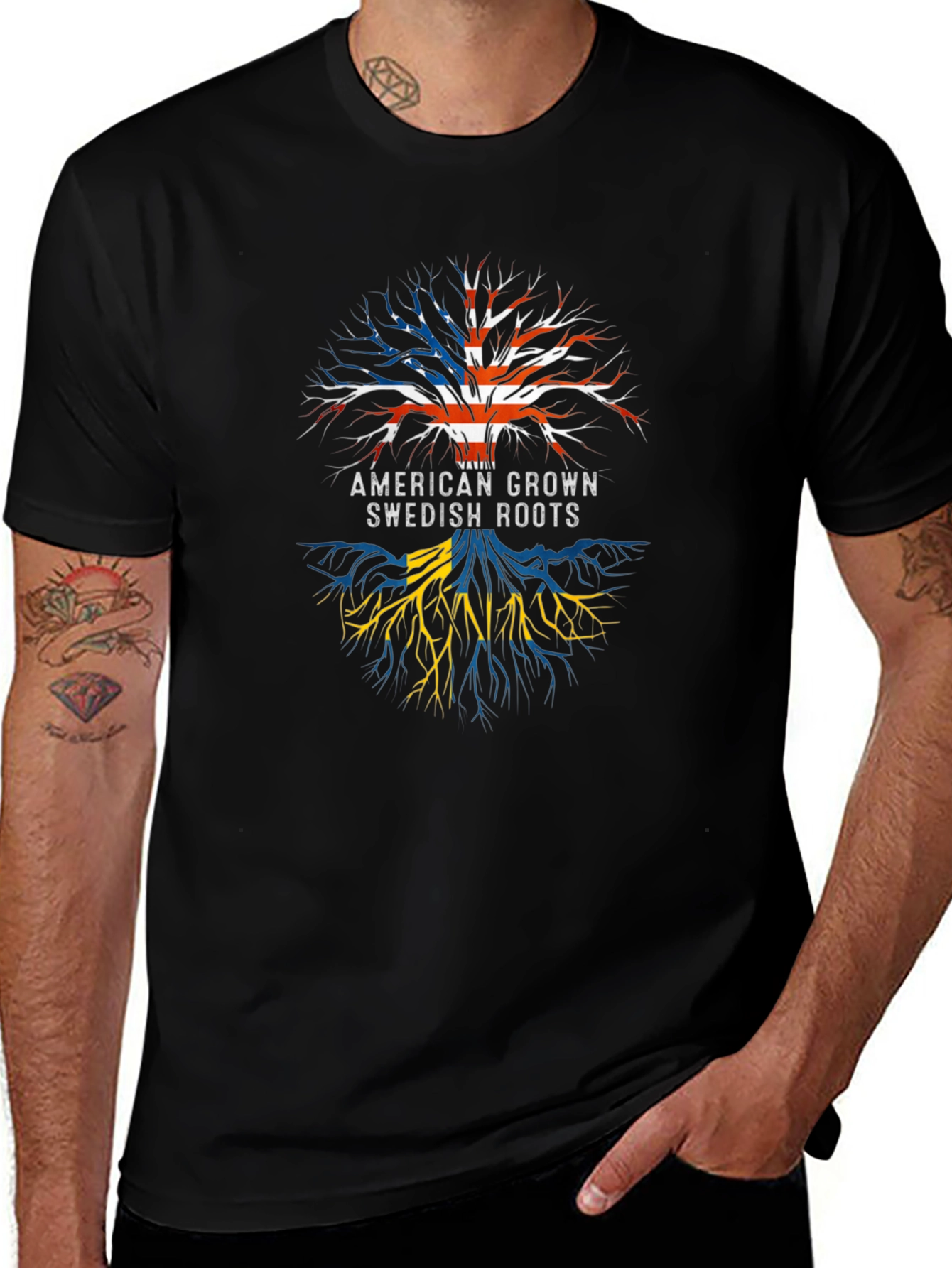 American Grown Swedish Roots Graphic Tee