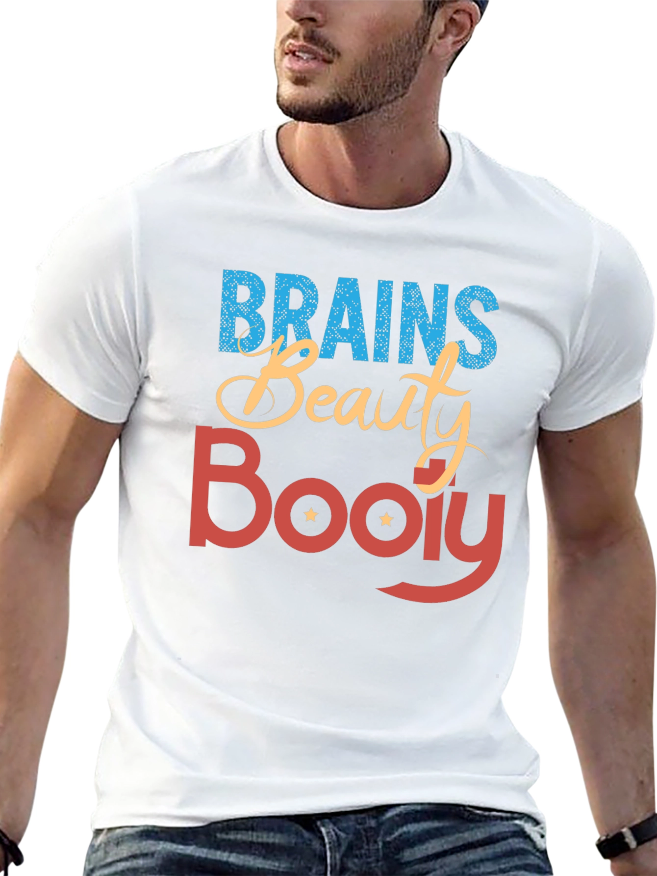 Brains Beauty Booty T-Shirt - Statement Tee