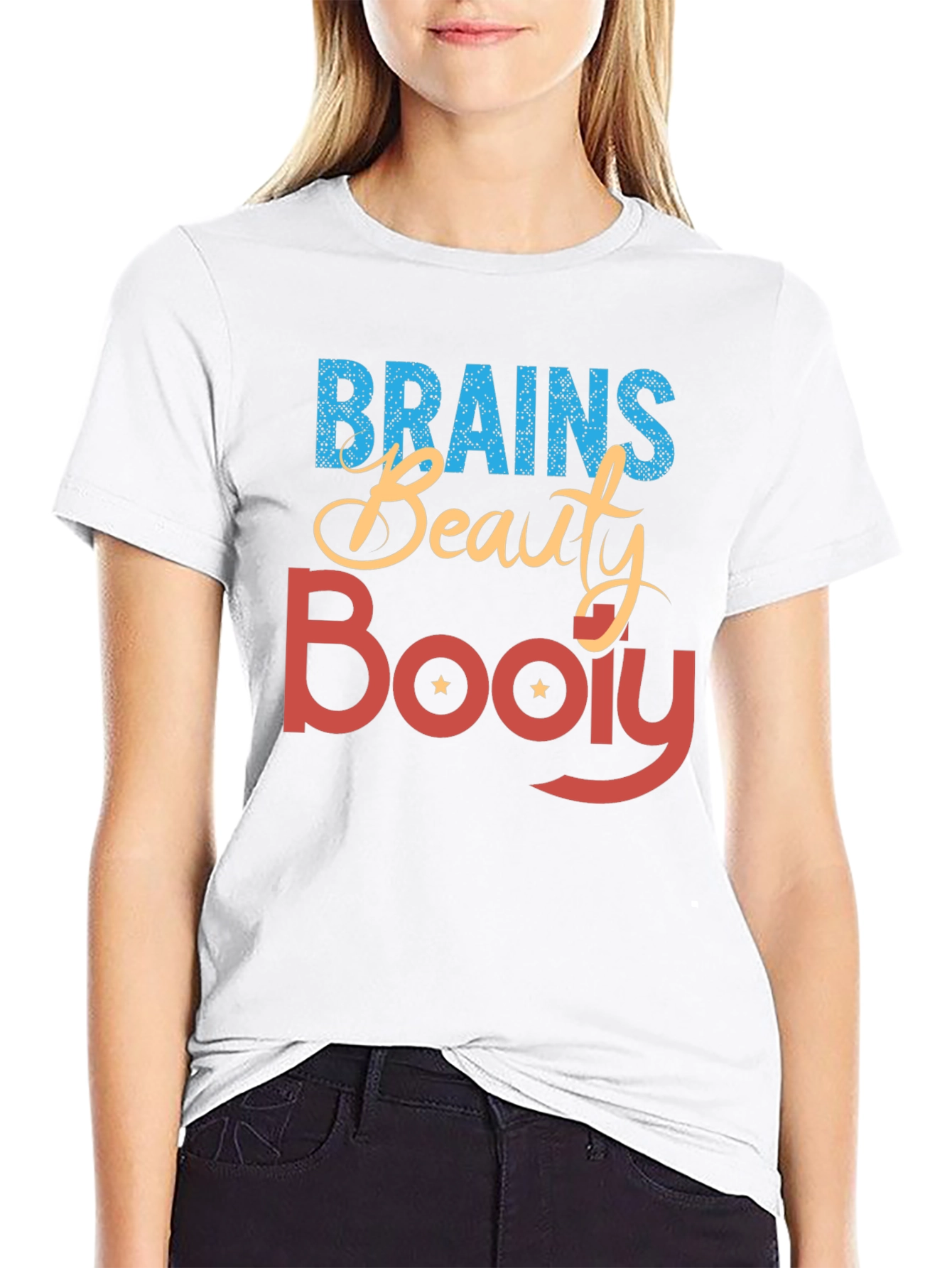 Brains Beauty Booty T-Shirt - Statement Tee