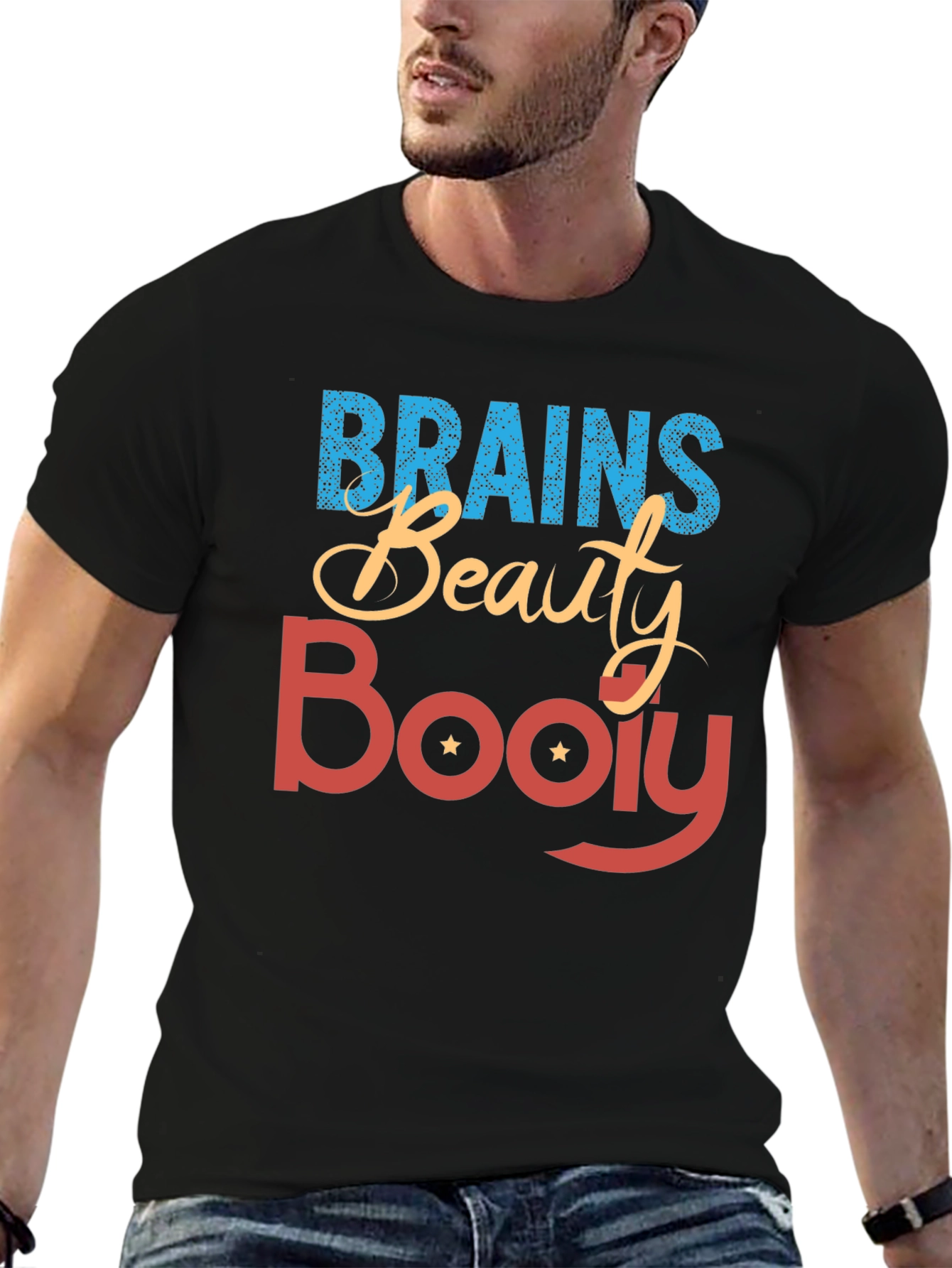 Brains Beauty Booty T-Shirt - Statement Tee