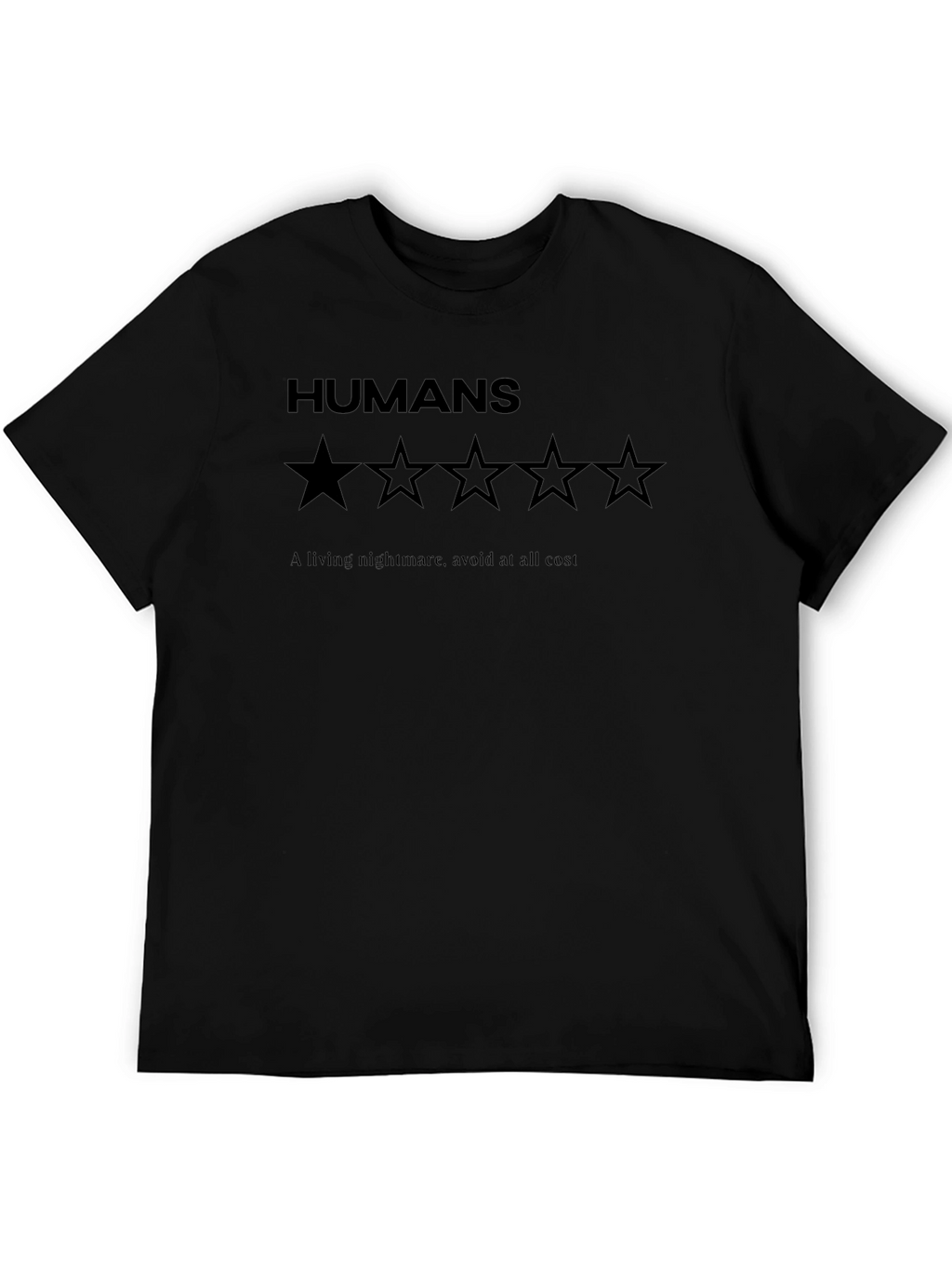 Humans One Star Rating Graphic T-Shirt