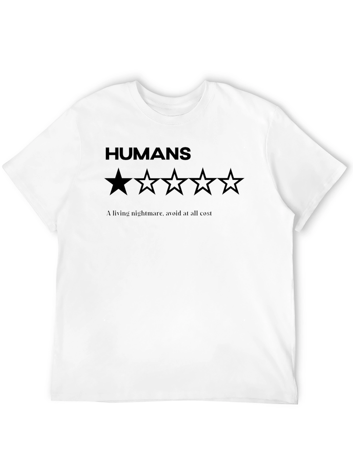 Humans One Star Rating Graphic T-Shirt