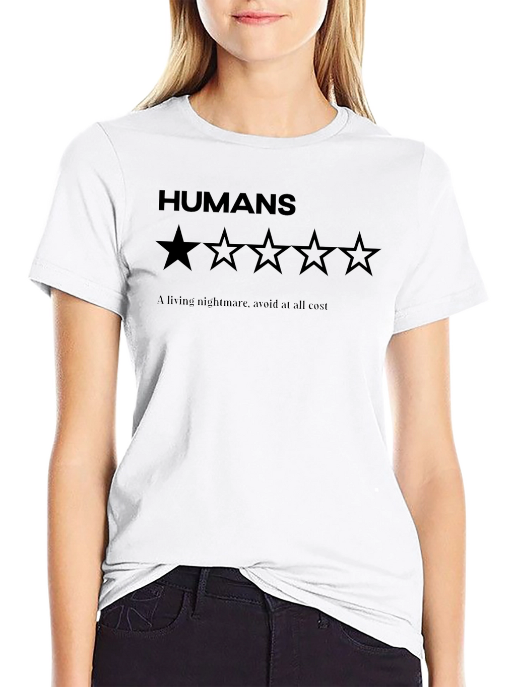Humans One Star Rating Graphic T-Shirt