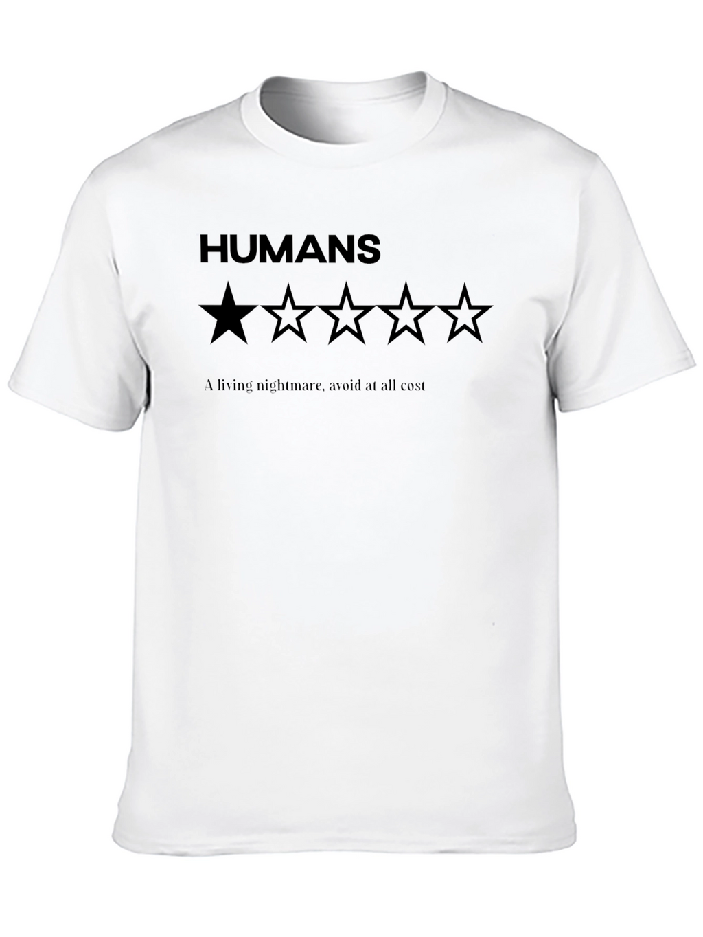 Humans One Star Rating Graphic T-Shirt