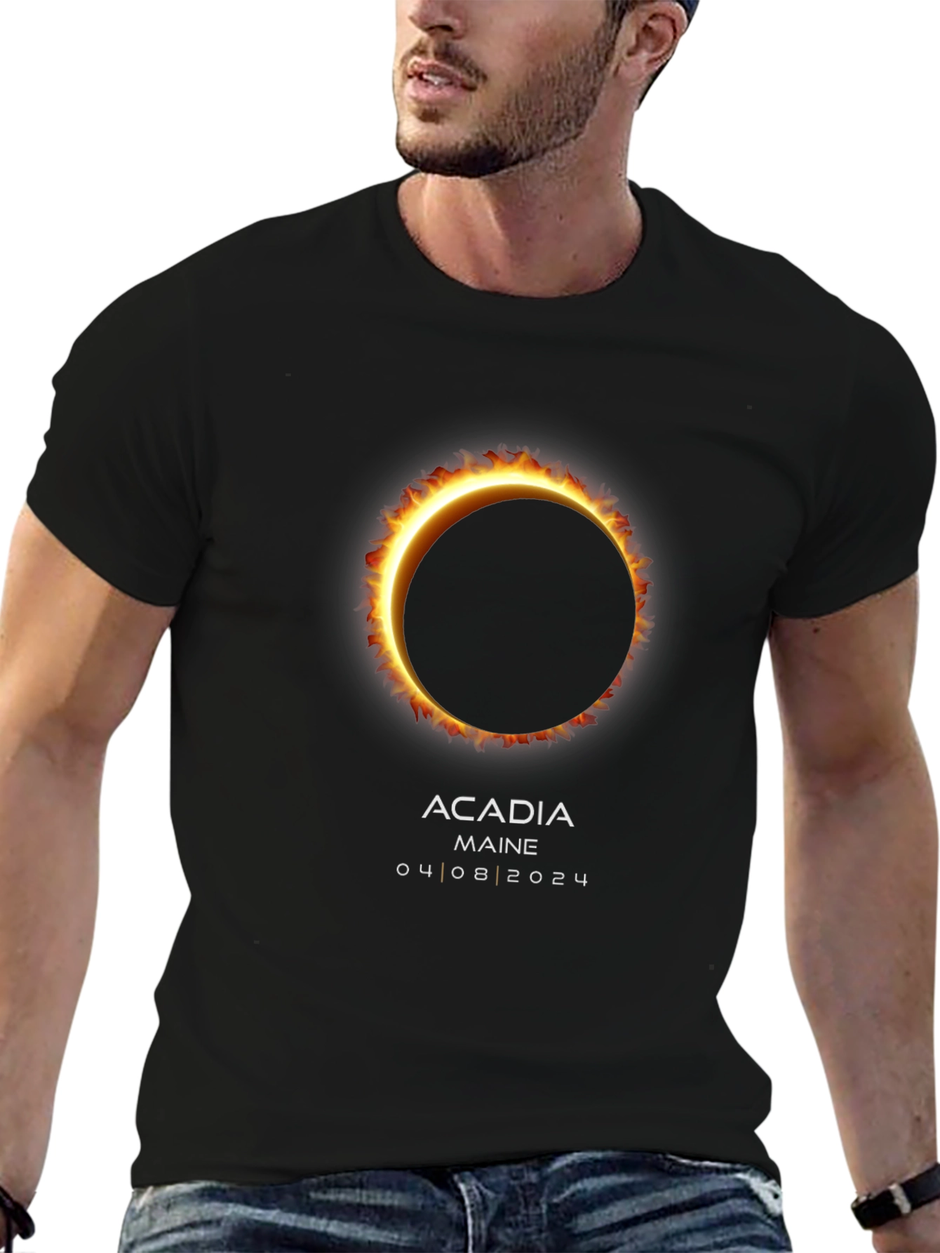 Total Solar Eclipse Acadia Maine 2024 T-Shirt