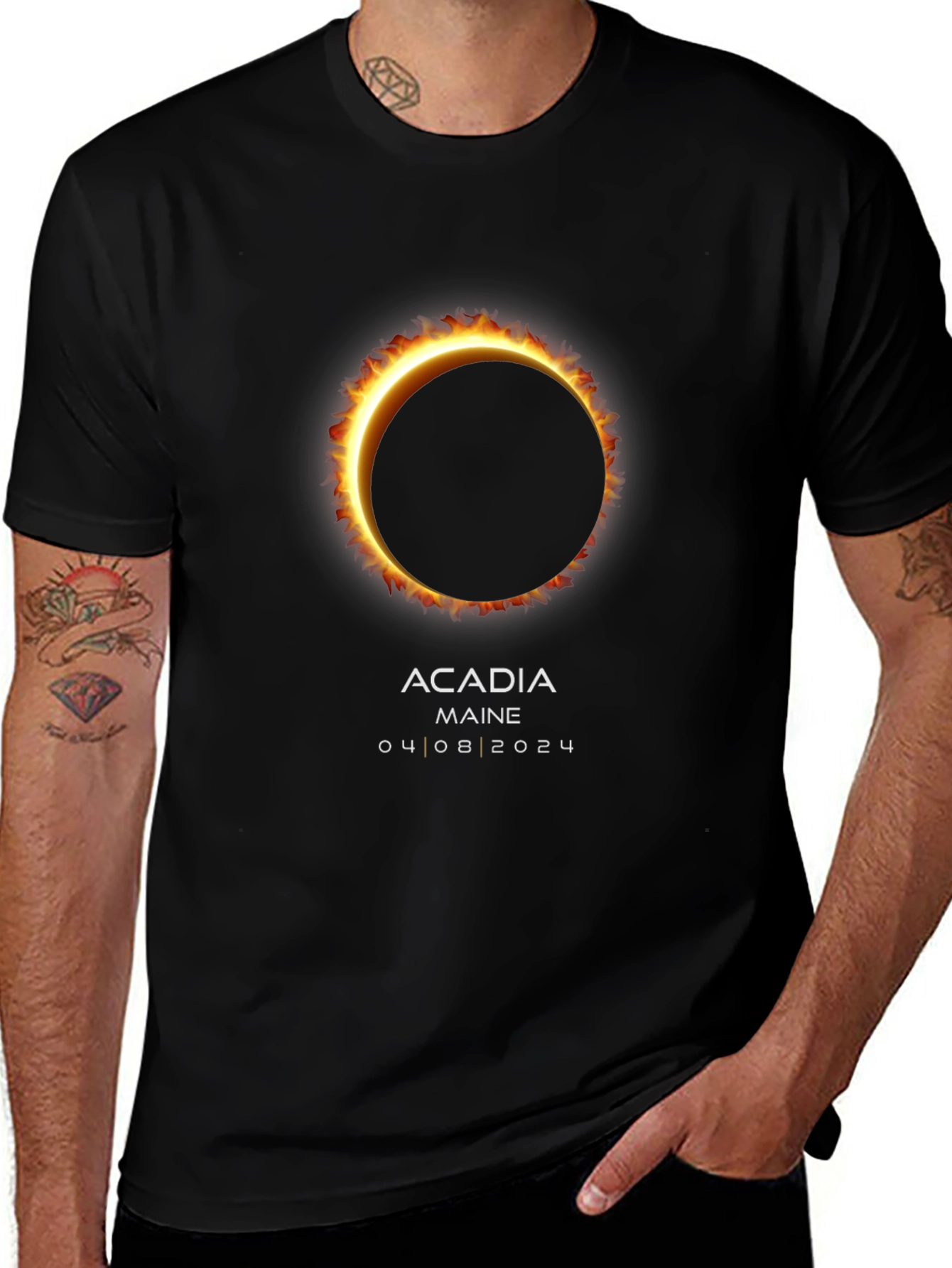 Total Solar Eclipse Acadia Maine 2024 T-Shirt