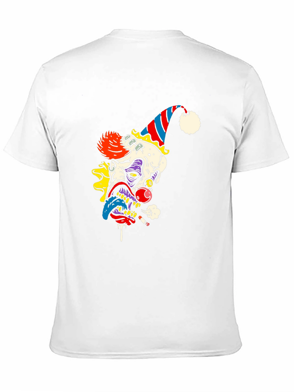Creepy Clown Graphic Tee - Black Cotton Shirt