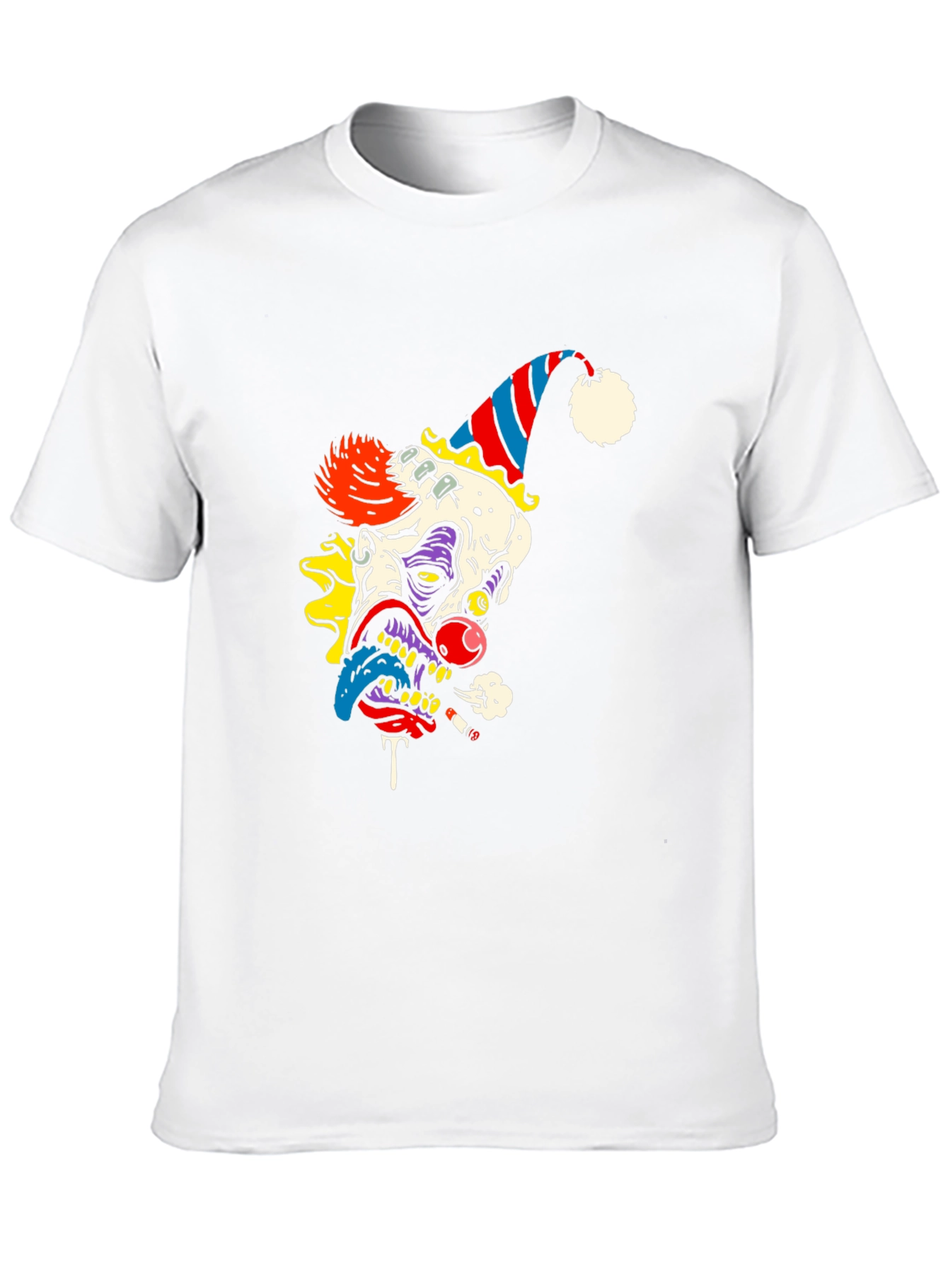 Creepy Clown Graphic Tee - Black Cotton Shirt