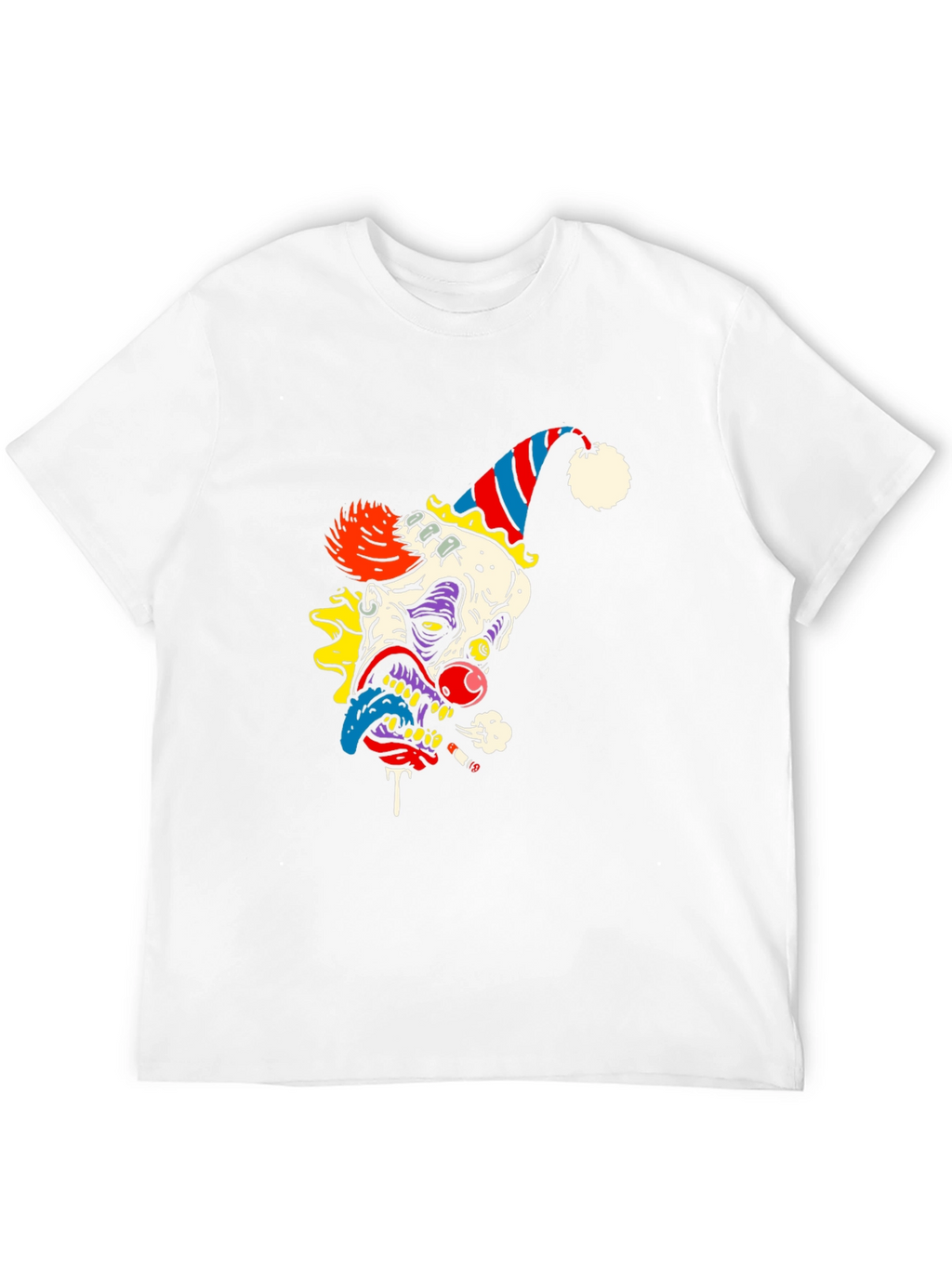 Creepy Clown Graphic Tee - Black Cotton Shirt