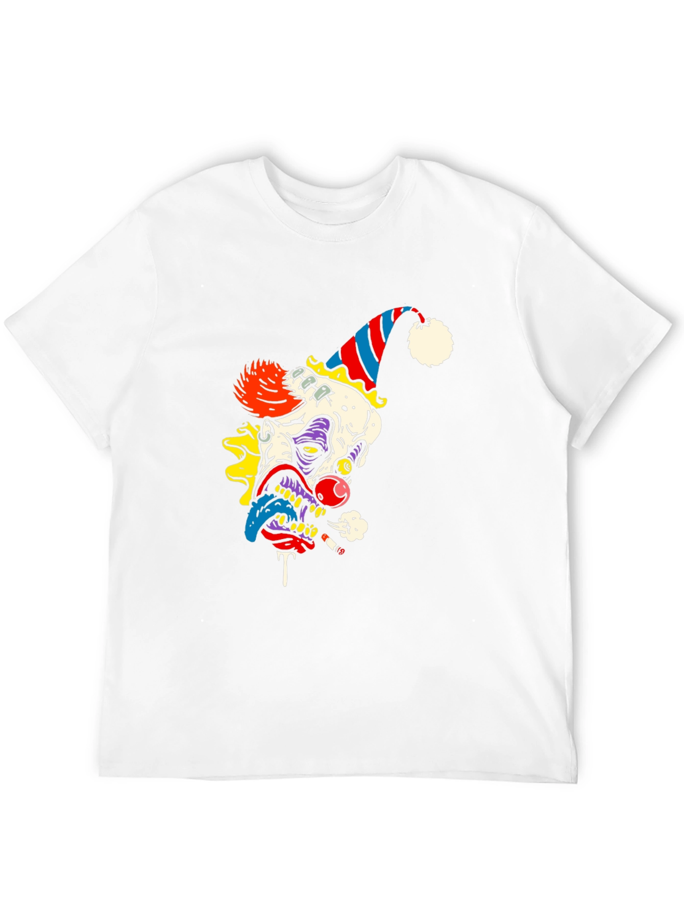Creepy Clown Graphic Tee - Black Cotton Shirt