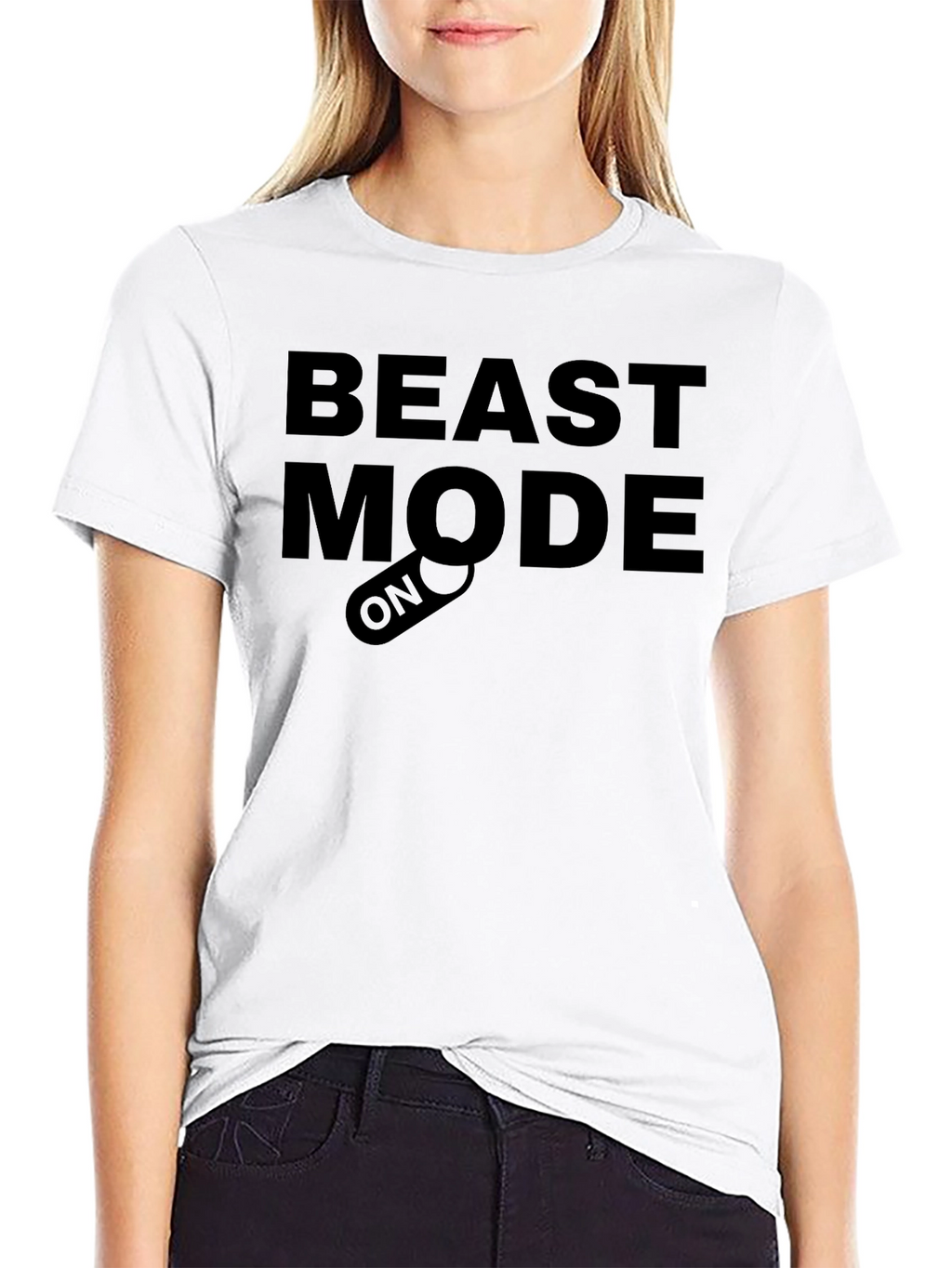 Beast Mode On T-Shirt - Black Graphic Tee