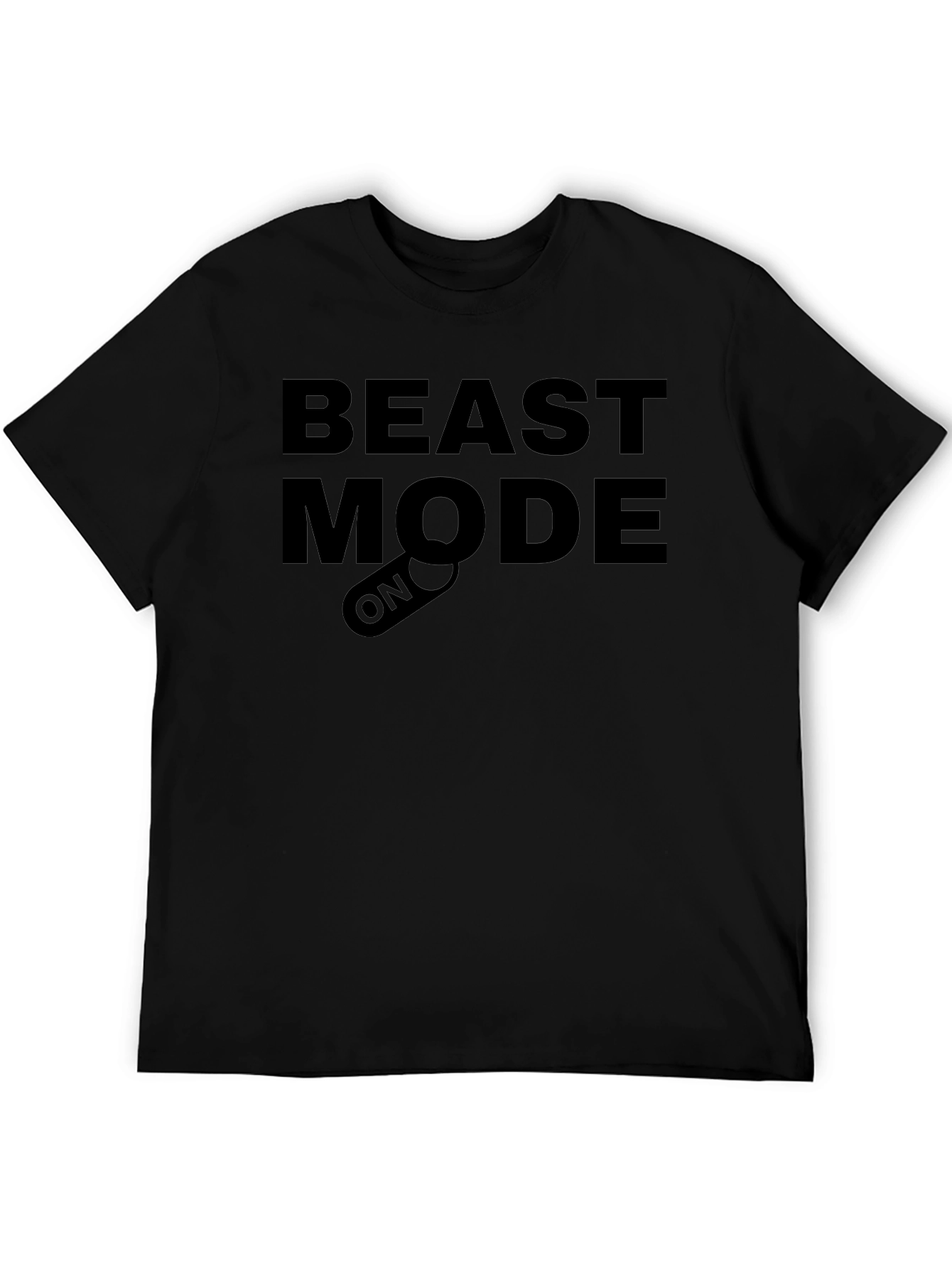Beast Mode On T-Shirt - Black Graphic Tee