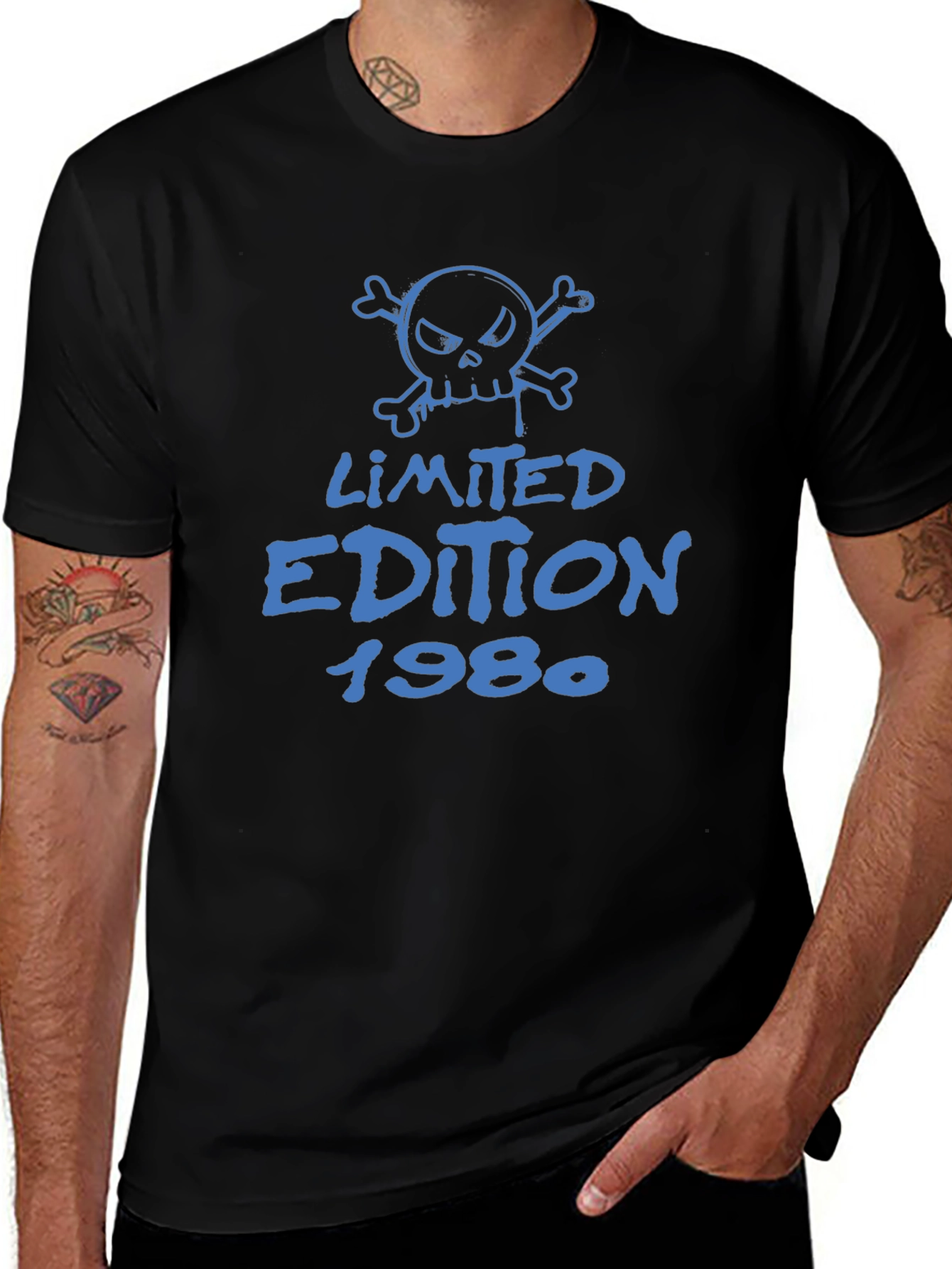 Limited Edition 1980 T-Shirt Skull Design