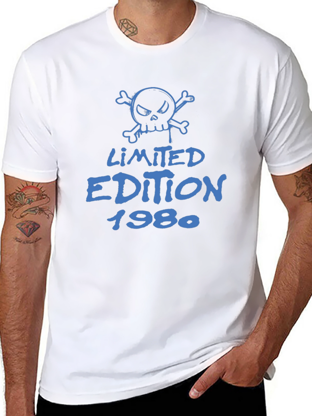 Limited Edition 1980 T-Shirt Skull Design