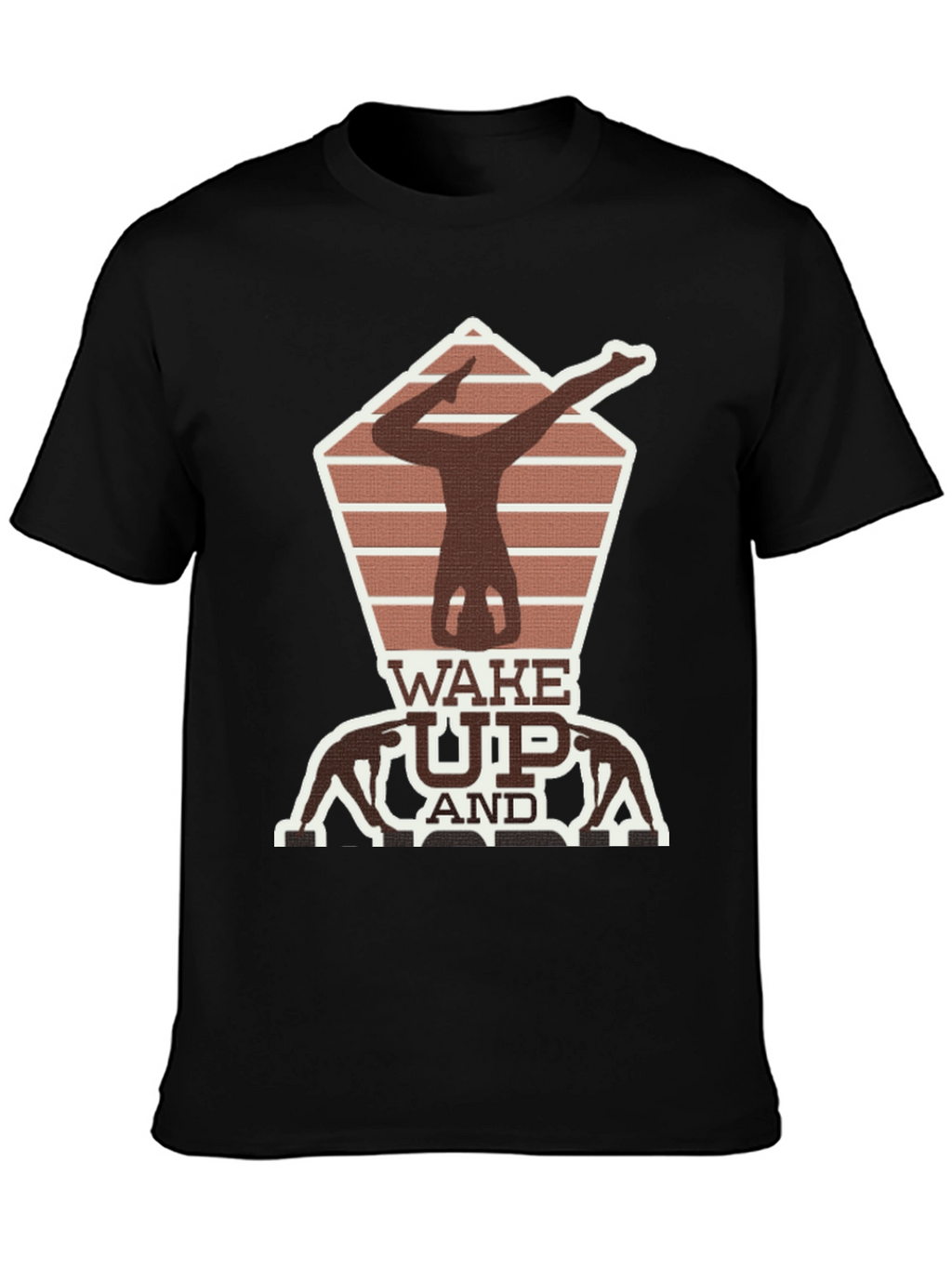 Wake Up Yoga Pose Graphic Tee