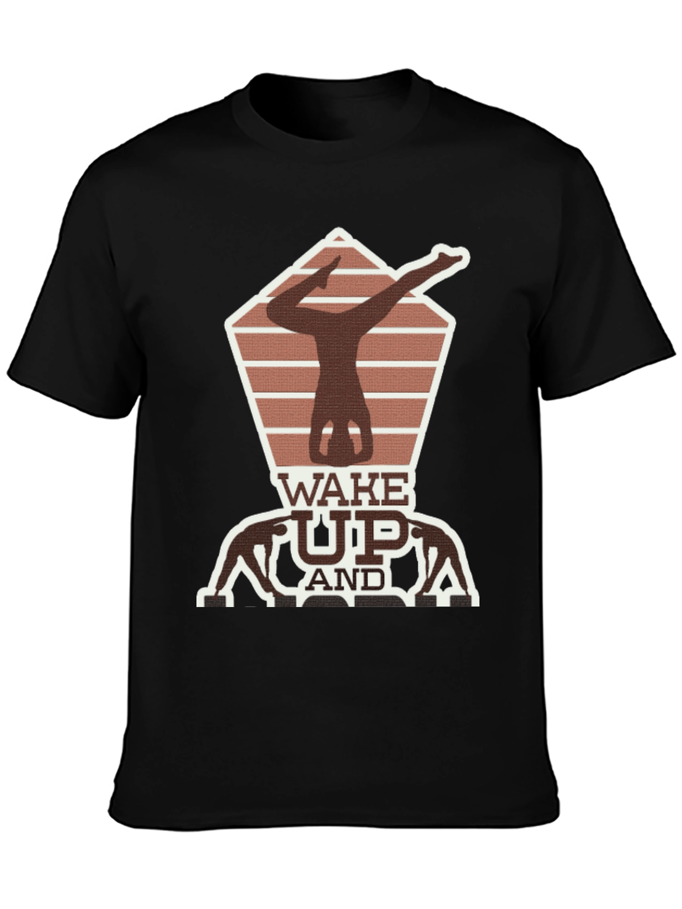 Wake Up Yoga Pose Graphic Tee