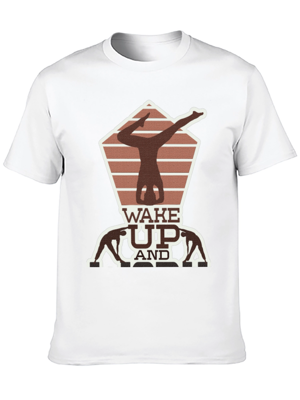 Wake Up Yoga Pose Graphic Tee