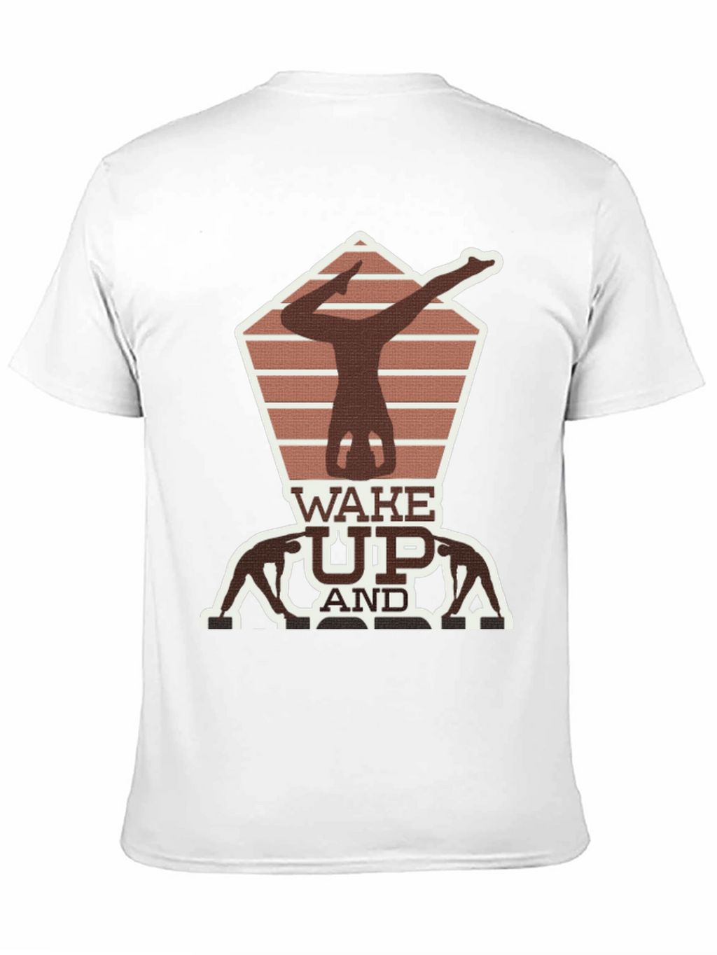 Wake Up Yoga Pose Graphic Tee